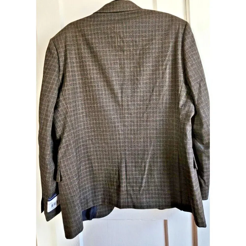 NWT Tommy Hilfiger TREVOR‎ THEFLEX sport coat charcoal brown 44REG